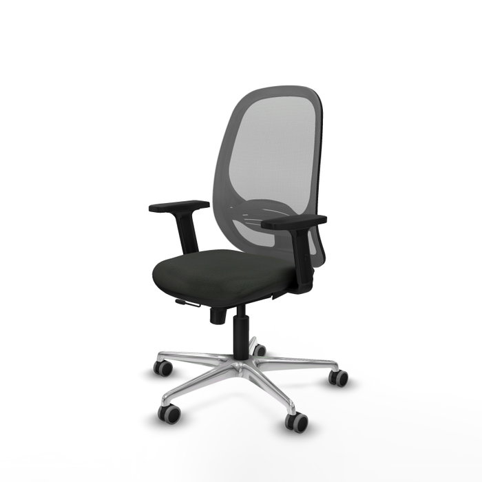 PIQUERAS Y CRESPO Silla de oficina Cilanco con mecanismo Sincro/Traslack, Negro y Gris PIQUERAS Y CRESPO Silla de oficina Cilanco con mecanismo Sincro/Traslack, Negro y Gris