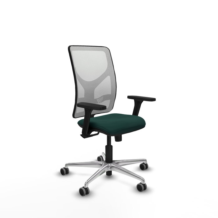 PIQUERAS Y CRESPO Silla de oficina Motilla con mecanismo Sincro, Verde botella y Blanco PIQUERAS Y CRESPO Silla de oficina Motilla con mecanismo Sincro, Verde botella y Blanco