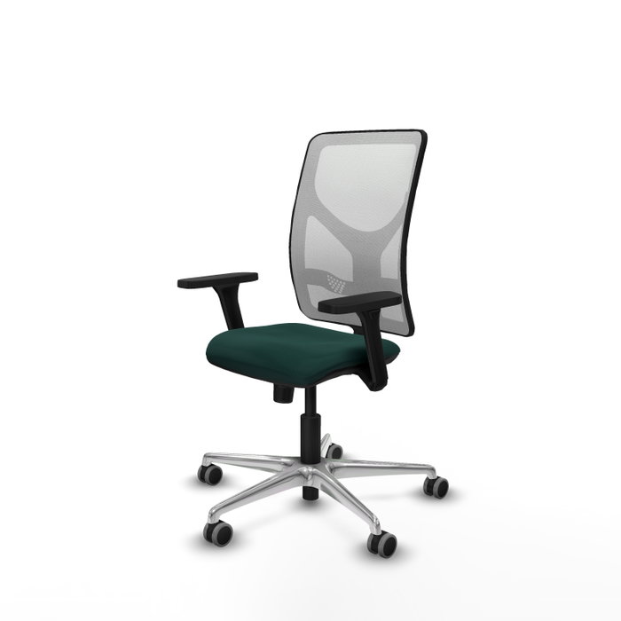 PIQUERAS Y CRESPO Silla de oficina Motilla con mecanismo Sincro, Verde botella y Blanco PIQUERAS Y CRESPO Silla de oficina Motilla con mecanismo Sincro, Verde botella y Blanco