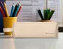 Liderpapel Estuche portatodo Classic rectangular con asa crema