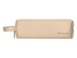 Liderpapel Estuche portatodo Classic rectangular con asa crema