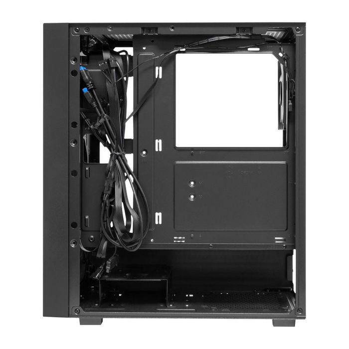 UNYKA Gaming Revelat Mesh Compact Edition Caja ATX Gaming Negra con 4 Ventiladores ARGB 120 mm, Vidrio Templado, Soporte GPU 34 cm, USB 3.2, Compatible con Micro ATX e ITX