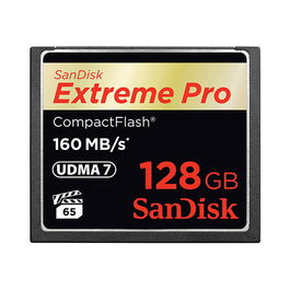SanDisk Extreme Pro CF Tarjeta de Memoria CompactFlash de 128GB 160MB/s
