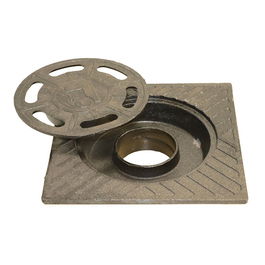 Fun And Go Sumidero de patio forja hierro fundido 20 x 20 cm