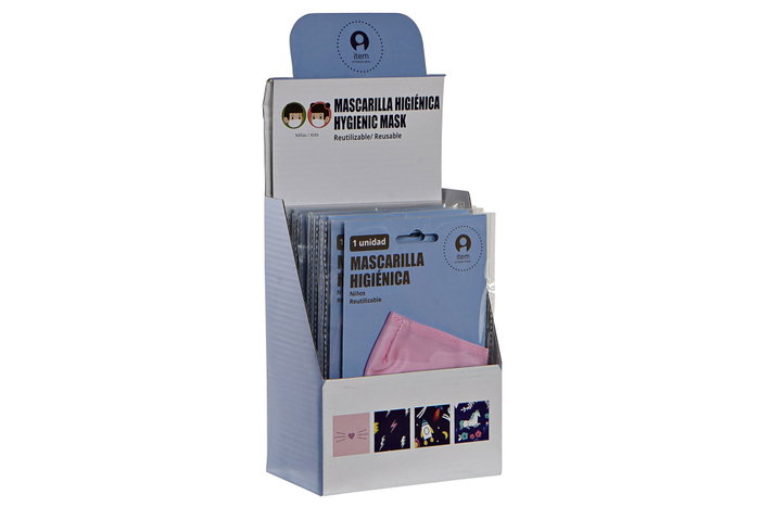 DKD Home Decor Mascarilla Infantil sin filtro 1 x 11 x 15 cm Algodon Poliester Azul Marino Rosa Multicolor (12 Unidades) DKD Home Decor Mascarilla Infantil sin filtro 1 x 11 x 15 cm Algodon Poliester Azul Marino Rosa Multicolor (12 Unidades)
