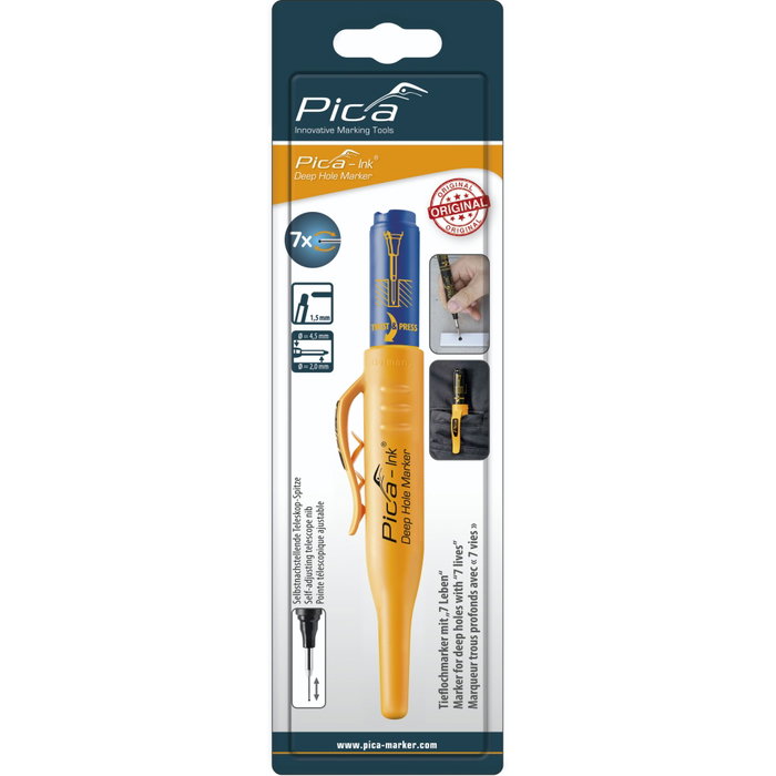 Pica INK Deep Hole Marker azul SB