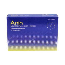 ANIN Melatonina+Gaba+Melisa 30 Comp - Complemento alimenticio para el descanso