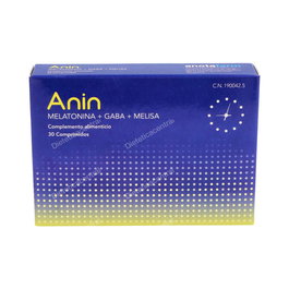 ANIN Melatonina+Gaba+Melisa 30 Comp - Complemento alimenticio para el descanso