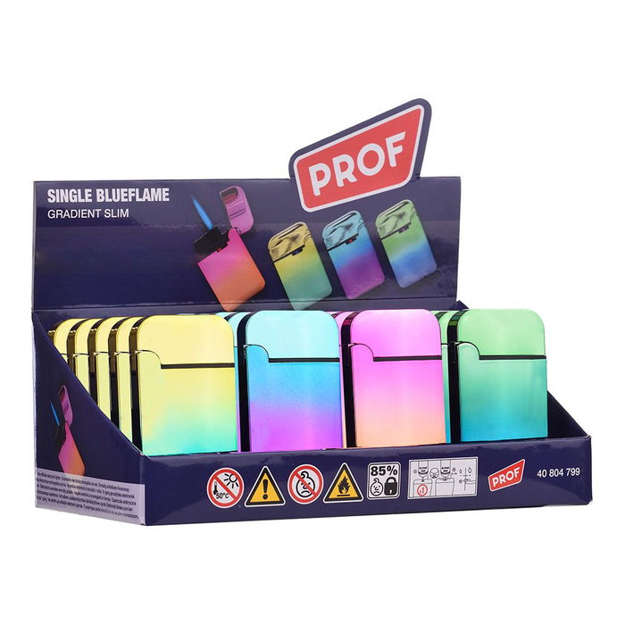 Prof Encendedor Electrónico Gradient Llama Azul Colores Surtidos