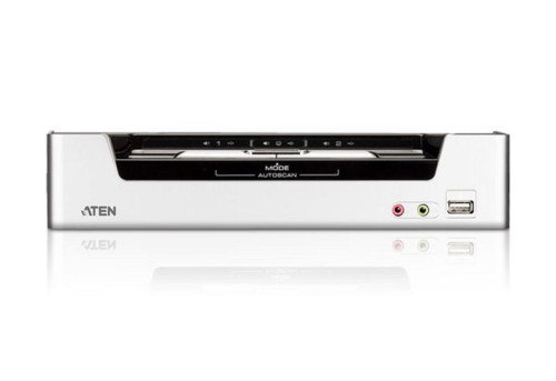 Aten CS1792-AT-G Switch KVMP HDMI/Audio USB de 2 Puertos, Controla 2 Ordenadores, Soporta Audio HD