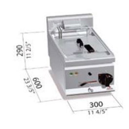 Berto's Freidora Eléctrica Cuba 10 Litros - 9000W - Voltaje 400V - Para Proyectos