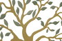 DKD Home Decor Decoración de Pared de Metal Olivo Surtido de 2 Piezas