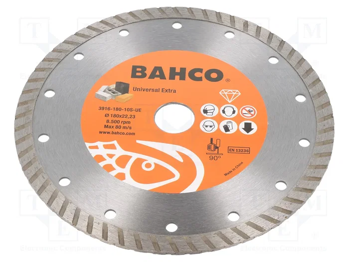BAHCO Disco cortante de diamante Ø 180mm 22,23mm BAHCO Disco cortante de diamante Ø 180mm 22,23mm