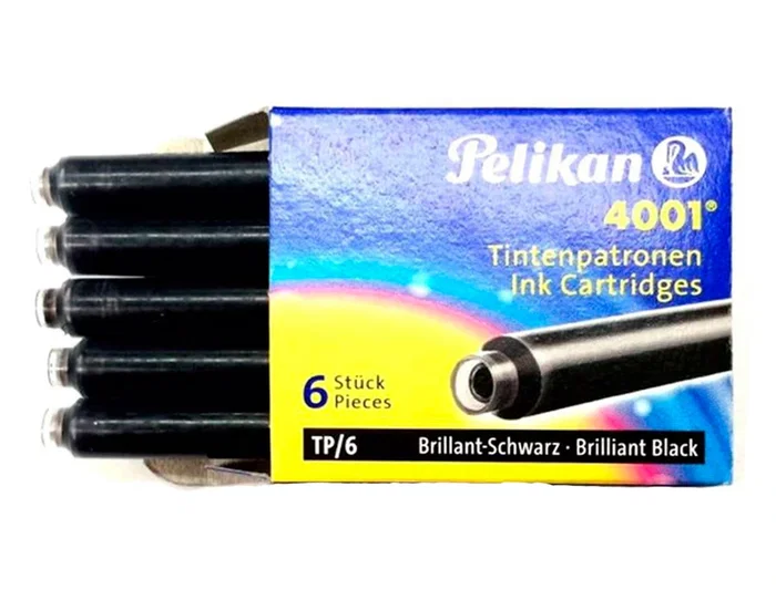 Pelikan Caja 6 Cartuchos Tinta para Plumas Negro