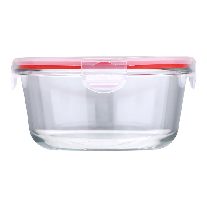 San Ignacio Fiambrera Hermética de Vidrio Borosilicato Redonda Modelo Toledo 800 ml, Apilable, Apta Lavavajillas, Congelador y Horno, Ø16 x 8 cm San Ignacio Fiambrera Hermética de Vidrio Borosilicato Redonda Modelo Toledo 800 ml, Apilable, Apta Lavavajillas, Congelador y Horno, Ø16 x 8 cm