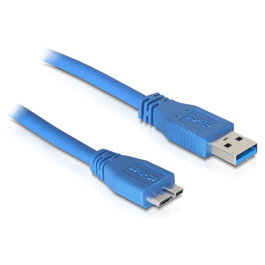 DeLOCK Cable USB 5 Gbps Tipo-A a Micro-B 5 m Azul