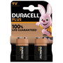 Duracell Plus 9V-Block MN1640 6LR61, Pack de 2