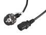 Lanberg Cable de Alimentación CA-C13C-11CC-0050-BK Schuko a IEC320 C13 5m