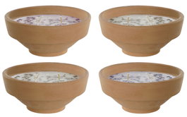 DKD Home Decor Vela Marron Terracota Cera Parafina Hierbas Aromáticas 16 x 8 x 16 cm (4 Unidades)