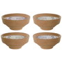 DKD Home Decor Vela de Terracota Hierbas Aromáticas Pack de 4