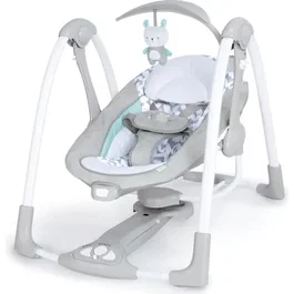 Ingenuity Columpio portátil Raylan BS 12189 para bebés hasta 9 kg, con alimentación por baterías (no incluidas)