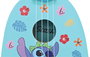 Lexibook - Ukulele de madera Stitch para niños con 4 cuerdas de nylon, 53 cm (21''), modelo Disney, guía de aprendizaje incluida, ideal para principiantes