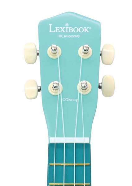 Lexibook - Ukulele de madera Stitch para niños con 4 cuerdas de nylon, 53 cm (21''), modelo Disney, guía de aprendizaje incluida, ideal para principiantes