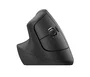 Logitech Lift for Business Ratón Vertical Ergonómico para Zurdos, Grafito