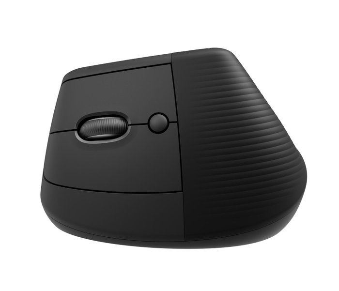 Logitech Lift for Business Ratón Vertical Ergonómico para Zurdos, Grafito