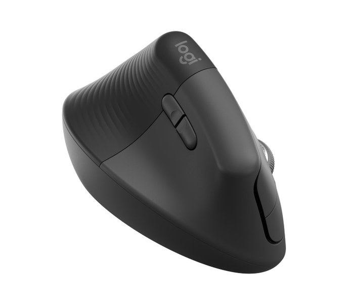 Logitech Lift for Business Ratón Vertical Ergonómico para Zurdos, Grafito