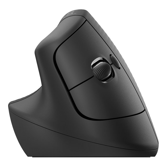 Logitech Lift for Business Ratón Vertical Ergonómico para Zurdos, Grafito