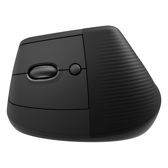 Logitech Lift for Business Ratón Vertical Ergonómico para Zurdos, Grafito