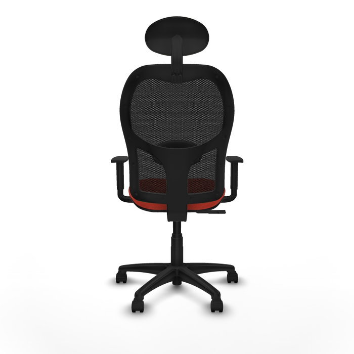 PIQUERAS Y CRESPO Silla de oficina Alocén, Mecanismo Sincro, Tela Naranja oscuro y Malla Negro PIQUERAS Y CRESPO Silla de oficina Alocén, Mecanismo Sincro, Tela Naranja oscuro y Malla Negro