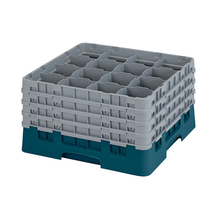 CAMBRO Cesta de lavado 16 comp. 4 alturas Cerceta CAMBRO Cesta de lavado 16 comp. 4 alturas Cerceta