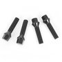 OMP Juego de 4 Tornillos Rueda OMPS09521401 - M14x1.25, Asiento Conico, Largo 28 mm, Llave 17, Color Negro, Material DIN 10.9