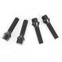 OMP Juego de 4 Tornillos Rueda OMPS09521401 - M14x1.25, Asiento Conico, Largo 28 mm, Llave 17, Color Negro, Material DIN 10.9