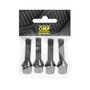 OMP Juego de 4 Tornillos Rueda OMPS09521401 - M14x1.25, Asiento Conico, Largo 28 mm, Llave 17, Color Negro, Material DIN 10.9