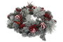 DKD Home Decor Corona LED Nevada Blanco y Rojo con 35 LEDs