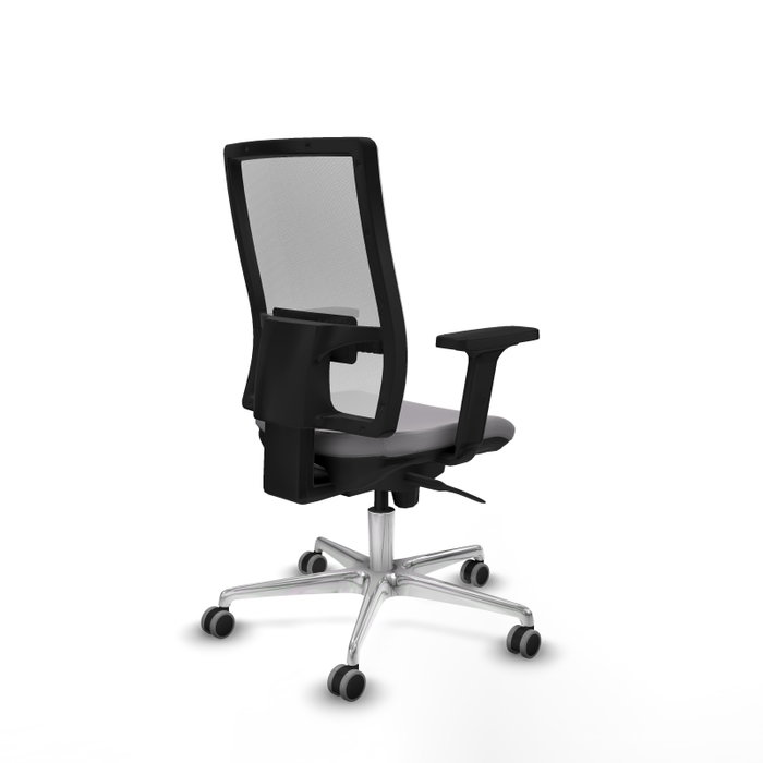 PIQUERAS Y CRESPO Silla de oficina Horna con mecanismo Sincro, Gris y Blanco