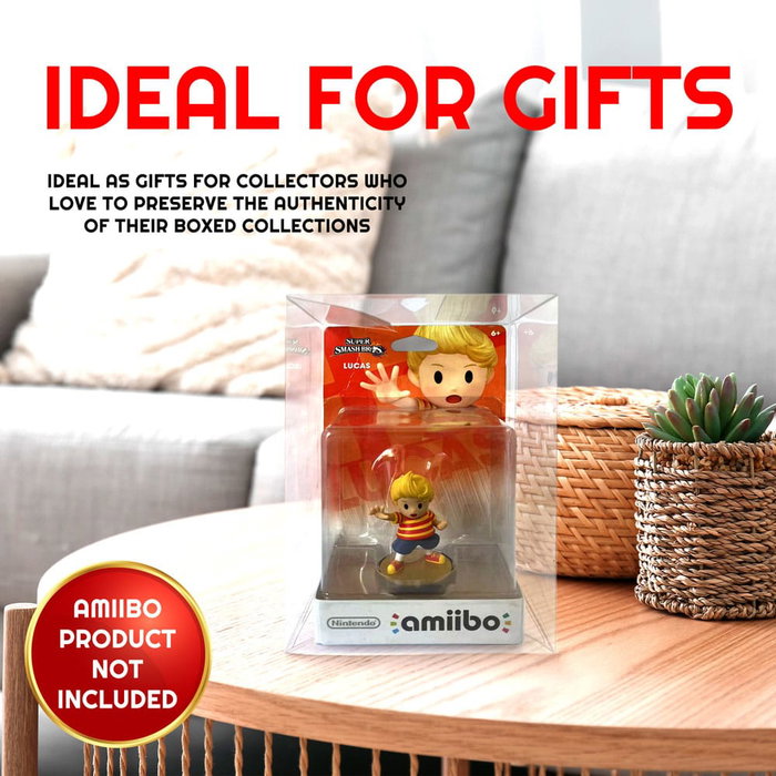 Evoretro Pack de 10 Cajas de PET Protector para Figuras Amiibo Evoretro Pack de 10 Cajas de PET Protector para Figuras Amiibo