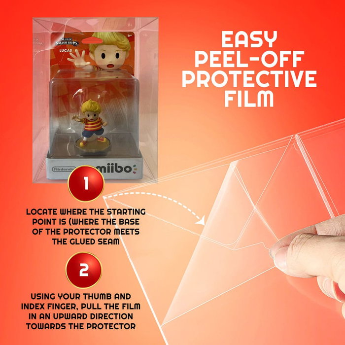 Evoretro Pack de 10 Cajas de PET Protector para Figuras Amiibo Evoretro Pack de 10 Cajas de PET Protector para Figuras Amiibo