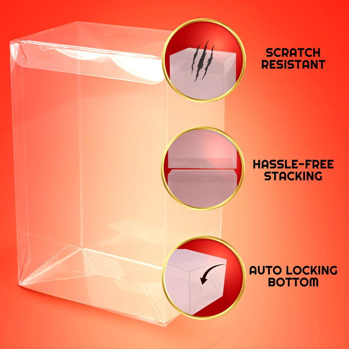 Evoretro Pack de 10 Cajas de PET Protector para Figuras Amiibo Evoretro Pack de 10 Cajas de PET Protector para Figuras Amiibo