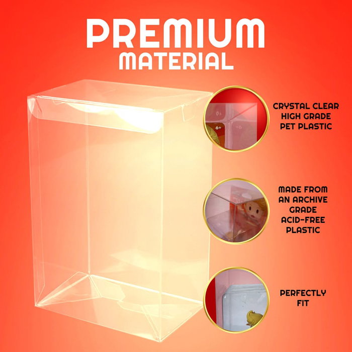 Evoretro Pack de 10 Cajas de PET Protector para Figuras Amiibo Evoretro Pack de 10 Cajas de PET Protector para Figuras Amiibo