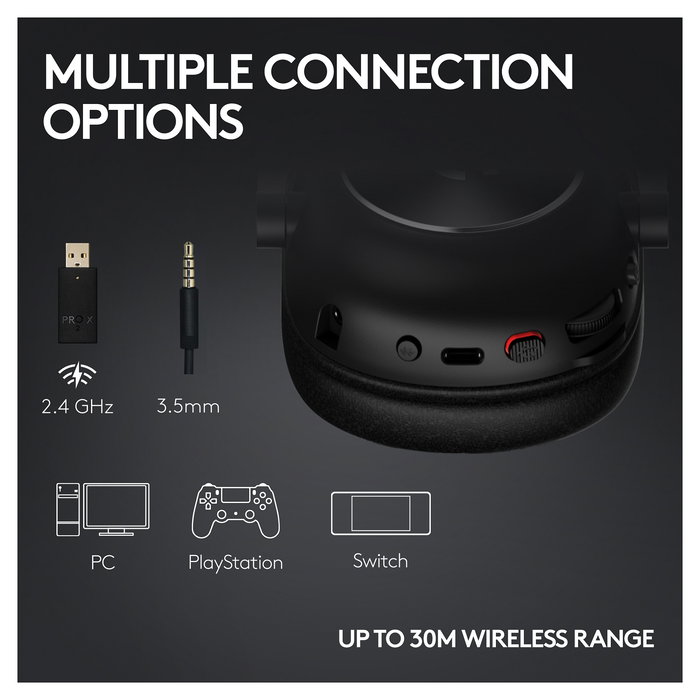 Logitech PRO X 2 Lightspeed Auriculares Gaming Inalambricos - Blanco - Emea28-935 Logitech PRO X 2 Lightspeed Auriculares Gaming Inalambricos - Blanco - Emea28-935