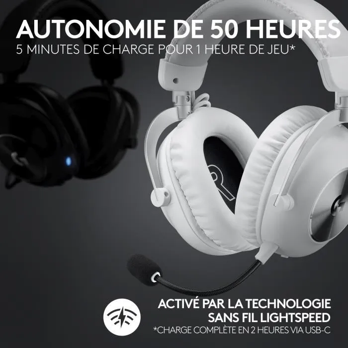 Logitech G Pro X 2 Lightspeed Blanco
