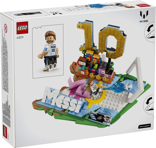Lego Icons Fenómenos del Fútbol Lionel Messi Set 43011 500 Piezas +10 Años