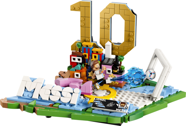 Lego Icons Fenómenos del Fútbol Lionel Messi Set 43011 500 Piezas +10 Años