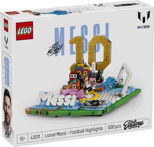Lego Icons Fenómenos del Fútbol Lionel Messi Set 43011 500 Piezas +10 Años