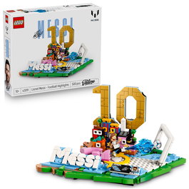 LEGO 43011 Lionel Messi Fenómenos Del Fútbol Set Coleccionable con Minifigura, Placa y Modelo Decorativo de Argentina