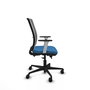 PIQUERAS Y CRESPO Silla de oficina Haches con mecanismo Sincro/Traslack Azul claro y Gris